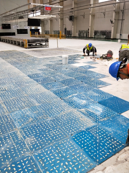 Steel Automotive Shop Flooring